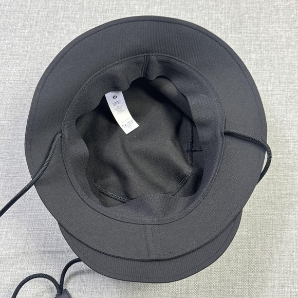 Lululemon Wide Brim Bucket Hat Womens XS/Small Black Adjustable Breathable main image 9